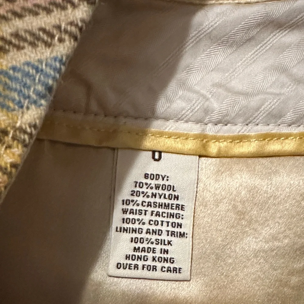 Yellow Plaid Pleated Skirt - Picture 6 of 6